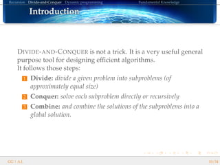 Divide&Conquer & Dynamic Programming | PPT