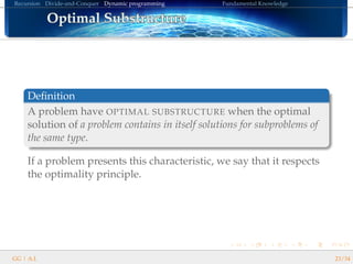 Divide&Conquer & Dynamic Programming | PDF