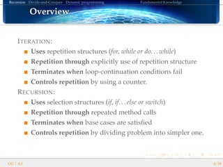 Divide&Conquer & Dynamic Programming | PDF