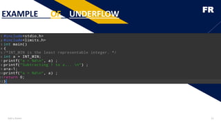 FR
EXAMPLE OF UNDERFLOW
Add a footer 21
 