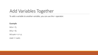 Comprehensive Introduction to C++ Syntax and Programming Basics | PPTX