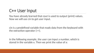 Comprehensive Introduction to C++ Syntax and Programming Basics | PPTX