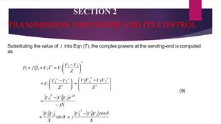 SECTION 2
TRANSMISSION LINE POWER AND ITS CONTROL
 