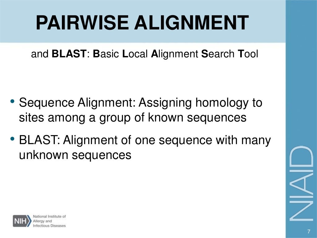 BLAST and sequence alignment