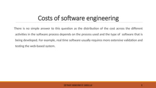 FAQs about Software Engineering and Cost of change.pptx
