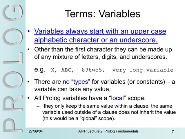 Prolog fundamentals for beeginers in windows.ppt