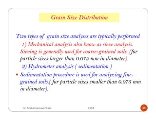 Lecture 2 grain size distribution | PDF