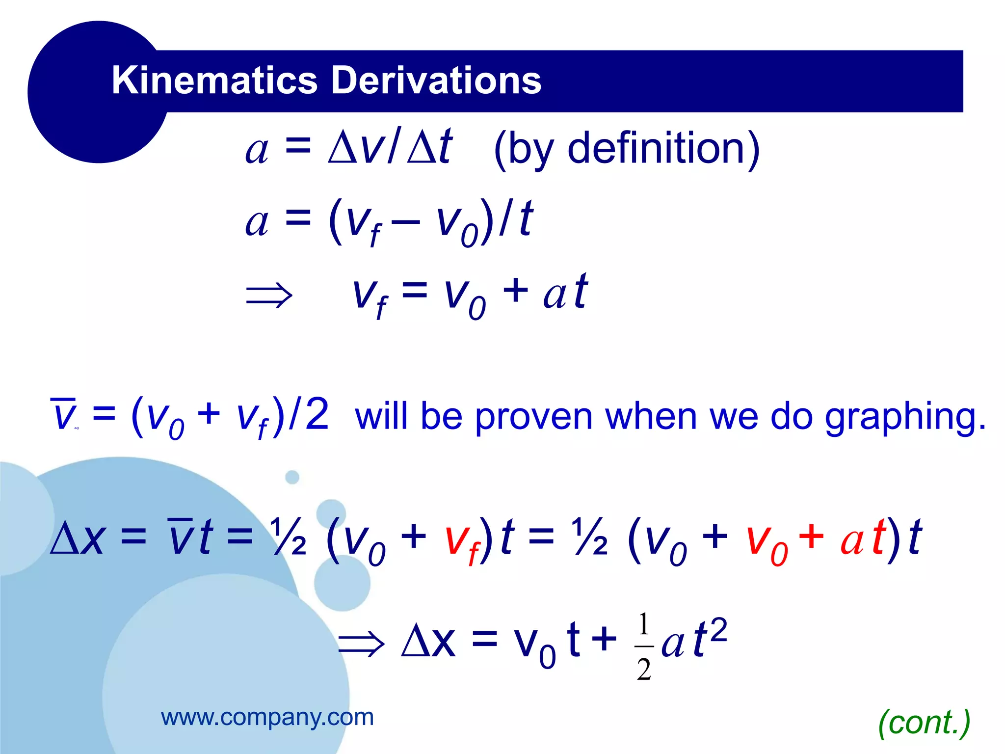Lecture 2 kinematics