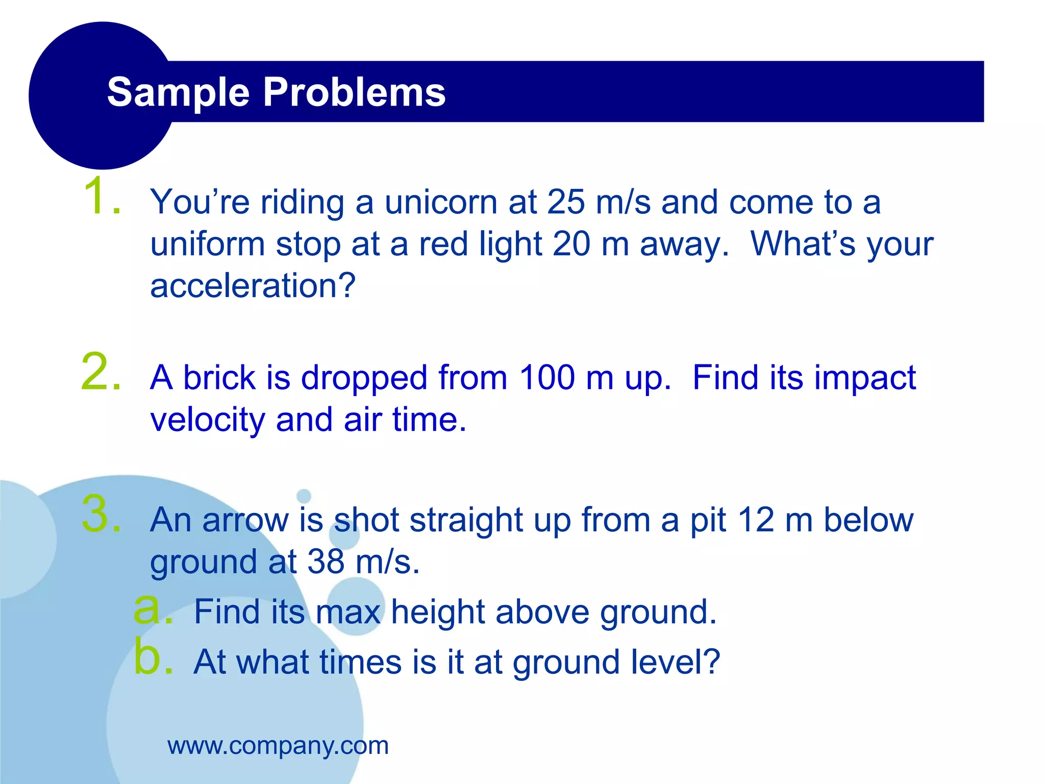 Lecture 2 kinematics