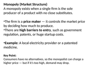 the more substitutes that exist in a market Images... Lecture_2_Market_Forces_of_Supply_and_Demand.pptx