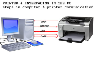 Parallel Port Printer Example microprocessor systems Lecture 2 Parallel port | PPTX