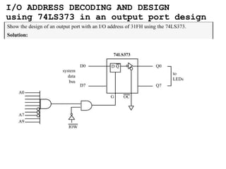 microprocessor systems Lecture 2 Parallel port | PPTX