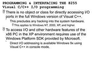 microprocessor systems Lecture 2 Parallel port | PPTX