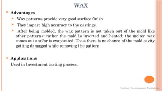 Create Wax Pattern Lecture 2_Pattern Materials and Types.pptx