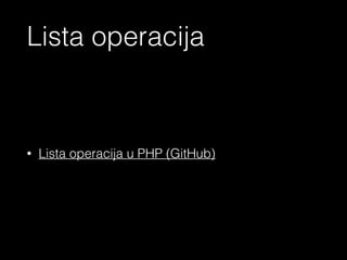 Primjer 2 – Deklarisanje konstanti
https://github.com/newPrimitives/php-kurs/blob/master/lecture2/constants.php
<?php echo ‘Primjer’ ?>
 