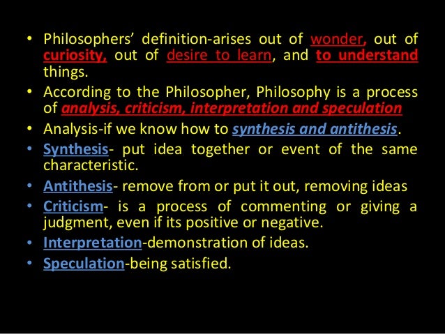 What is the etymological meaning of philosophy?