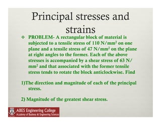Lecture 2 principal stress and strain | PDF