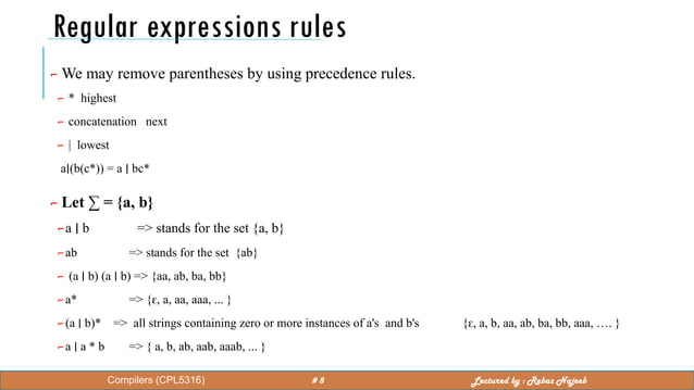 regular expressions (Regex) | PPT