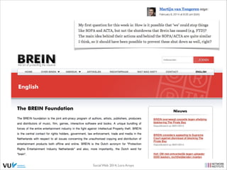 Social Web 2014, Lora Aroyo!
Monday, February 17, 14

 