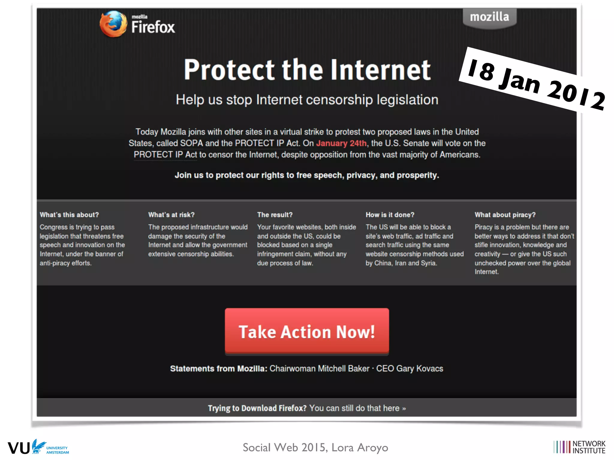 Social Web 2015, Lora Aroyo
18 Jan 2012
 