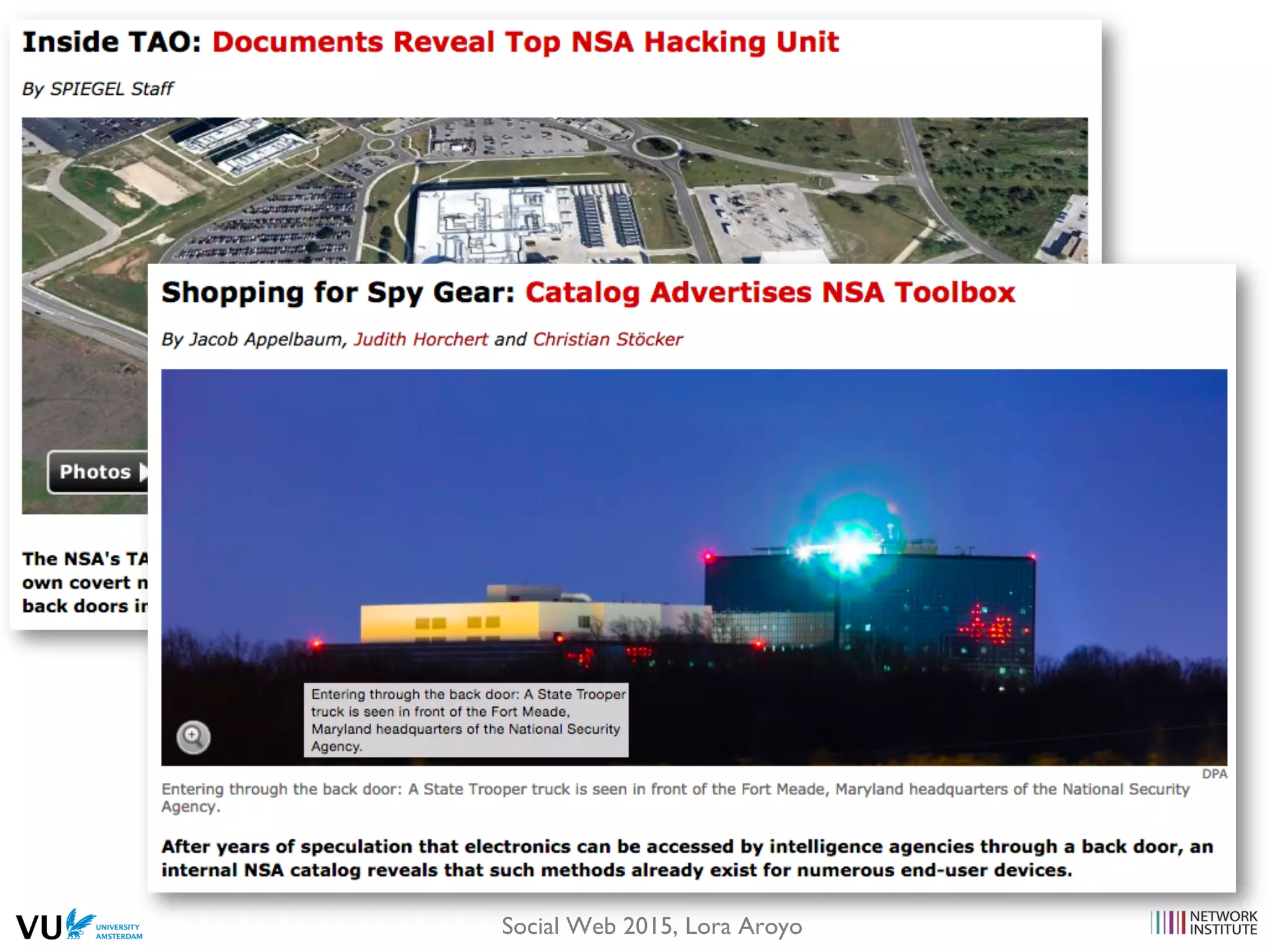 Social Web 2015, Lora Aroyo
 