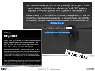 Social Web 2015, Lora Aroyo
18 Jan 2012
 