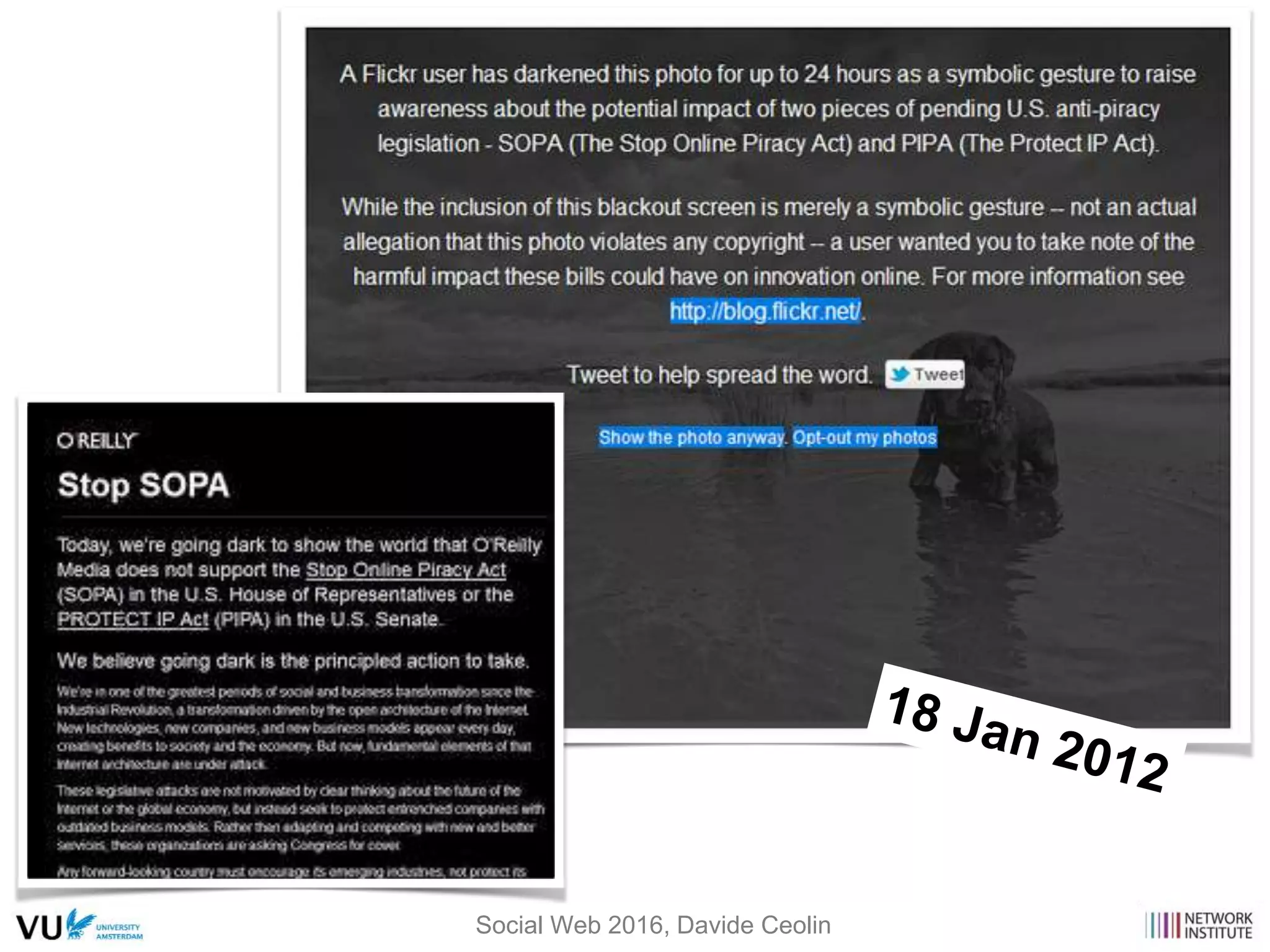 Social Web 2016, Davide Ceolin
 