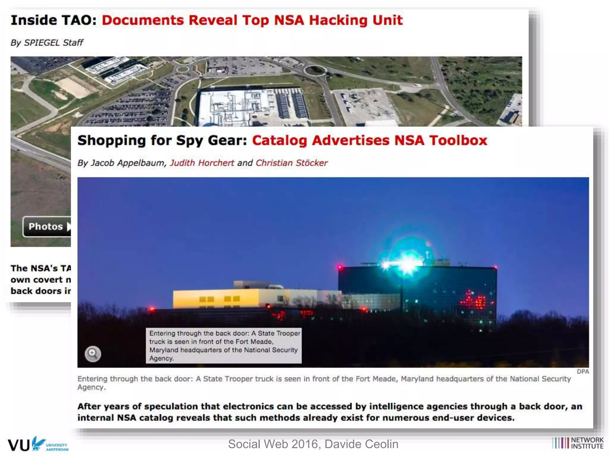 Social Web 2016, Davide Ceolin
 