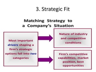 3. Strategic Fit
 