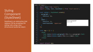 Lecture 2 Styling and Layout in React Native.pptx