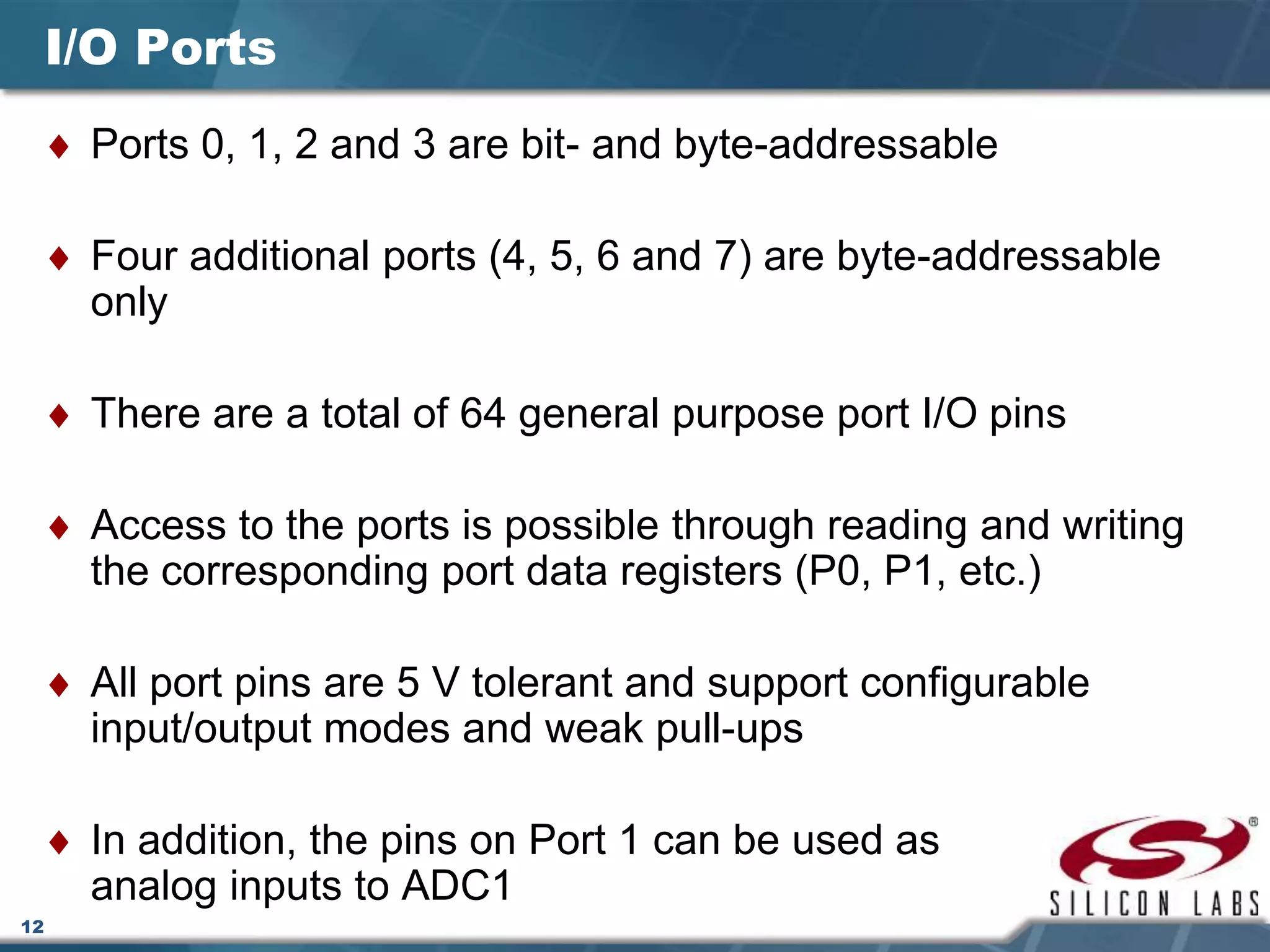 Lecture 2 (system overview of c8051 f020) rv01 | PPT
