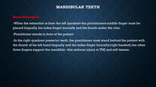 Chin Principles Extraction techniques in oral and maxillofacial surgery | PPTX