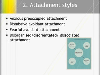 Lecture 2 understanding the role of dissociation and attachment | PPTX