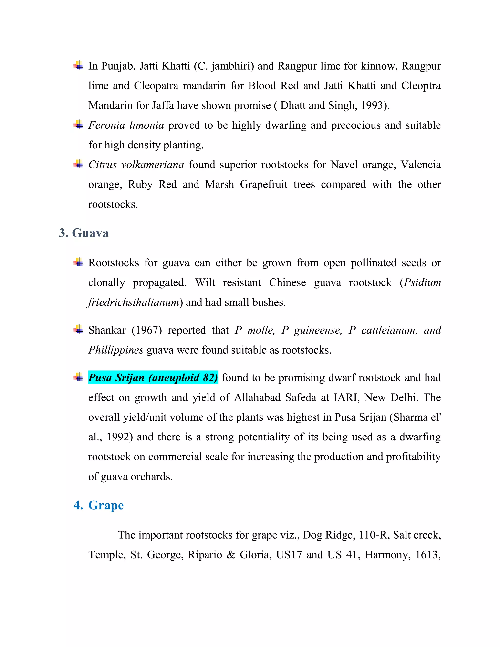 USE OF ROOT STOCK IN PLANT PROPAGATION | PDF