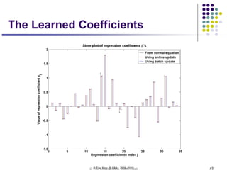 © Eric Xing @ CMU, 2006-2010 43
The Learned Coefficients
 