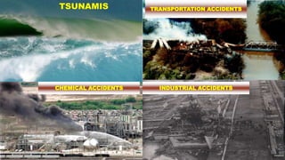 29
29
INDUSTRIAL ACCIDENTS
TRANSPORTATION ACCIDENTSTSUNAMIS
CHEMICAL ACCIDENTS
 
