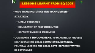 59





LESSONS LEARNT FROM EQ 2005
 