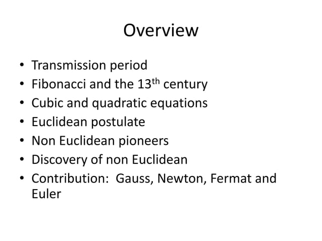 mathematics development in Europe | PPT
