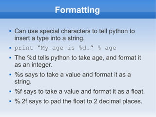 Anton Kasyanov, Introduction to Python, Lecture3 | PPT