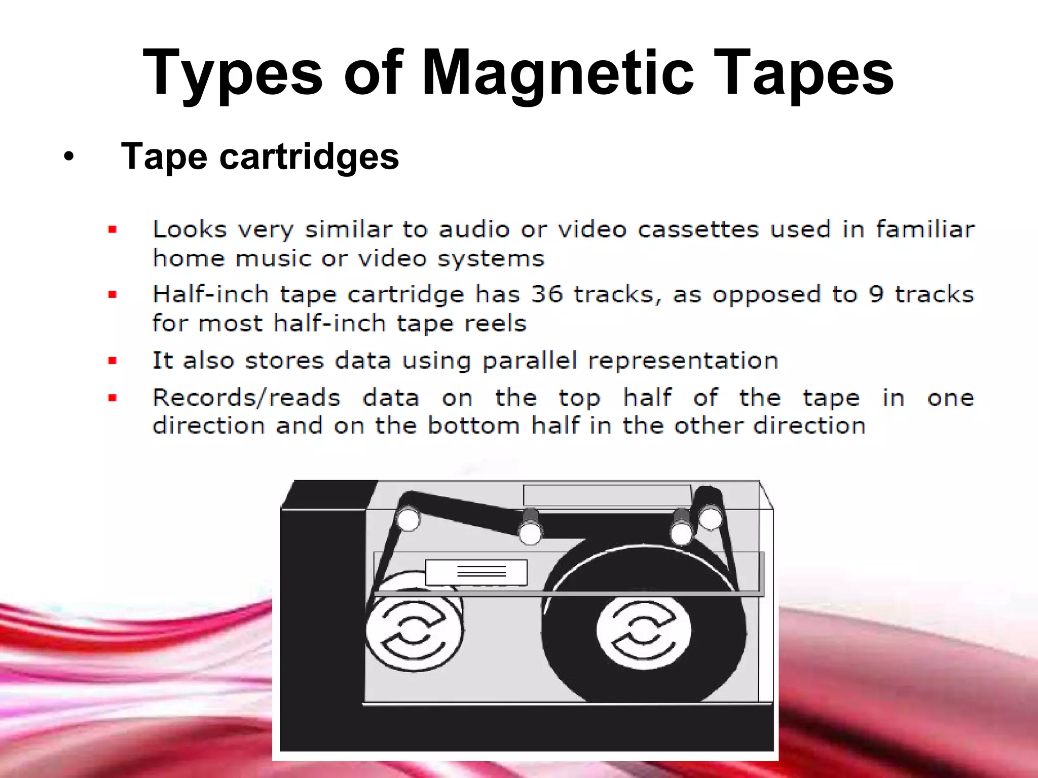 Types of Magnetic Tapes Tape cartridges 