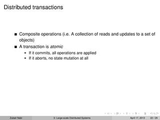 Topic 3: Large-scale Distributed Systems | PDF