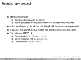 Topic 3: Large-scale Distributed Systems | PDF