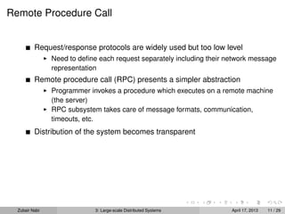 Topic 3: Large-scale Distributed Systems | PDF