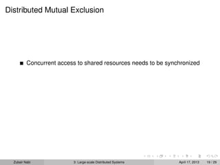 Topic 3: Large-scale Distributed Systems | PDF