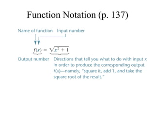 Function Notation (p. 137)