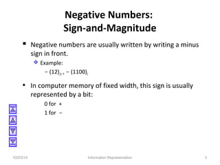 Negative Numbers Code Lecture 3 | PPT