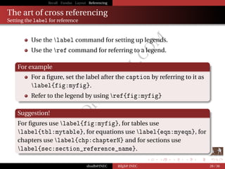 Typesetting Theses / Reports with LaTeX : Workshop Day 3