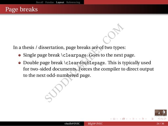 Phd thesis typesetting