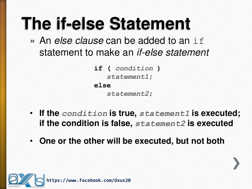 Conditional Statement