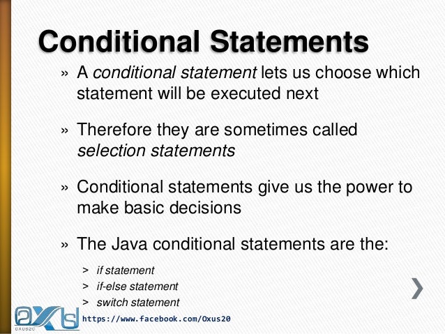 Conditional Statement